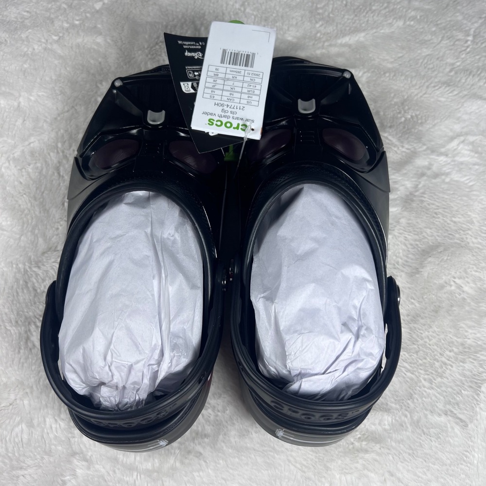Crocs Star Wars Darth Vader Classic Clog Adult Size M8 Black Red Multi 21177490H - Picture 4 of 9
